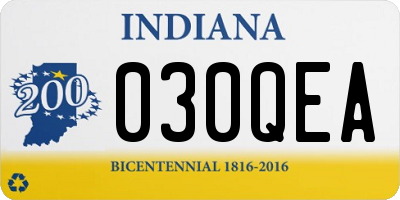 IN license plate 030QEA