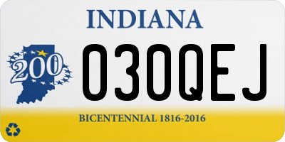 IN license plate 030QEJ