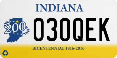 IN license plate 030QEK