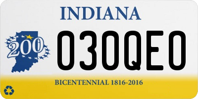 IN license plate 030QEO