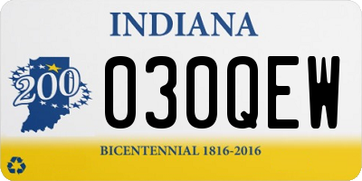 IN license plate 030QEW