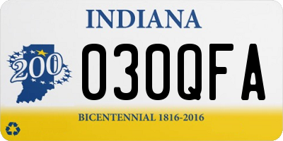 IN license plate 030QFA