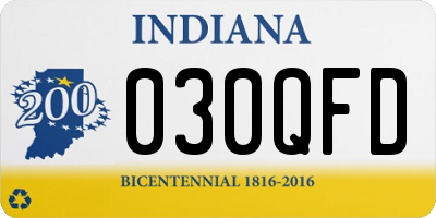 IN license plate 030QFD