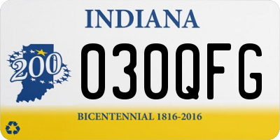 IN license plate 030QFG