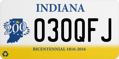 IN license plate 030QFJ