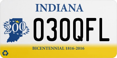 IN license plate 030QFL