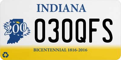 IN license plate 030QFS