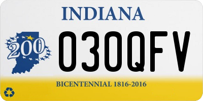 IN license plate 030QFV