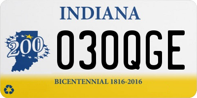 IN license plate 030QGE