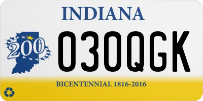 IN license plate 030QGK