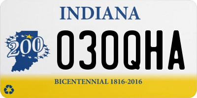 IN license plate 030QHA