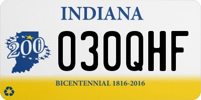 IN license plate 030QHF
