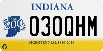 IN license plate 030QHM
