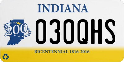 IN license plate 030QHS
