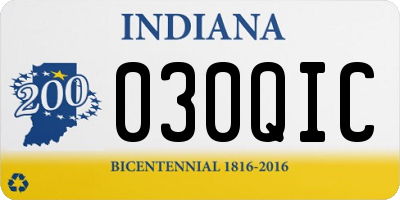 IN license plate 030QIC