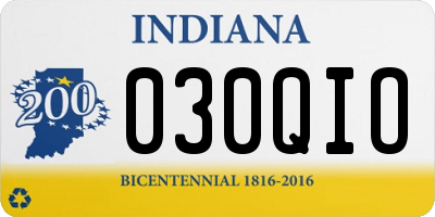 IN license plate 030QIO