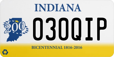 IN license plate 030QIP