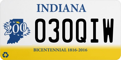 IN license plate 030QIW