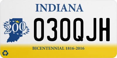 IN license plate 030QJH
