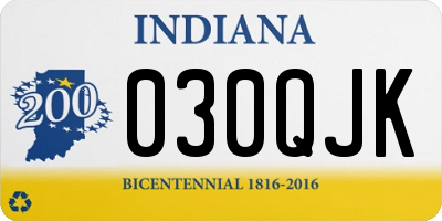 IN license plate 030QJK