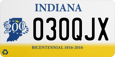 IN license plate 030QJX
