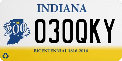 IN license plate 030QKY