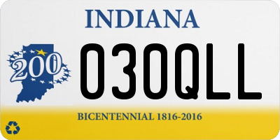 IN license plate 030QLL