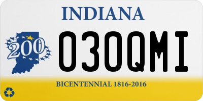 IN license plate 030QMI