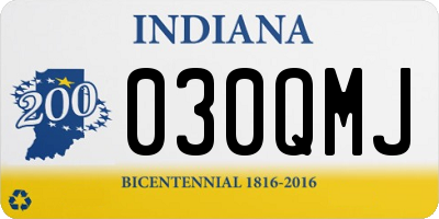 IN license plate 030QMJ