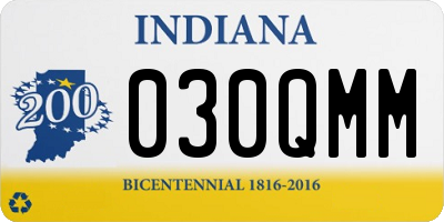 IN license plate 030QMM