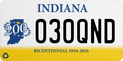 IN license plate 030QND