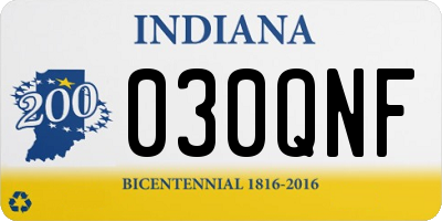 IN license plate 030QNF