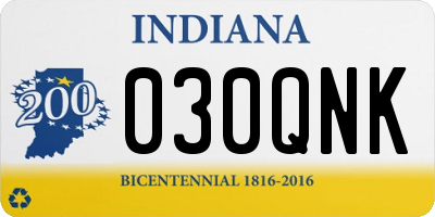 IN license plate 030QNK