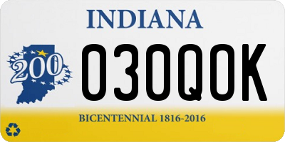 IN license plate 030QOK