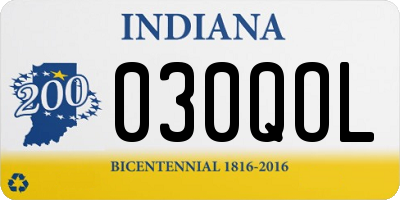 IN license plate 030QOL