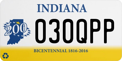 IN license plate 030QPP