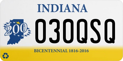 IN license plate 030QSQ