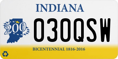IN license plate 030QSW