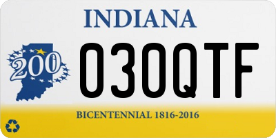 IN license plate 030QTF