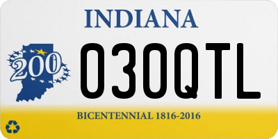 IN license plate 030QTL