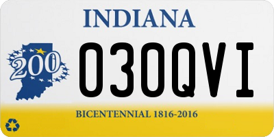 IN license plate 030QVI
