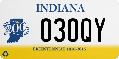 IN license plate 030QY