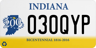 IN license plate 030QYP