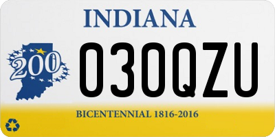 IN license plate 030QZU