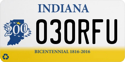 IN license plate 030RFU