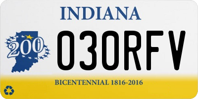 IN license plate 030RFV