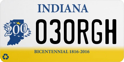 IN license plate 030RGH