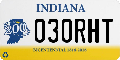 IN license plate 030RHT
