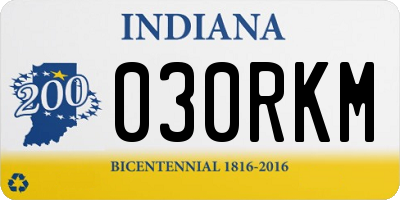 IN license plate 030RKM