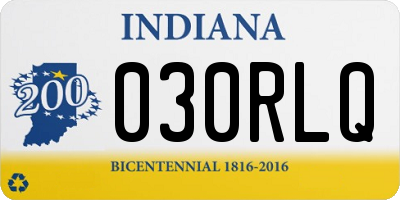 IN license plate 030RLQ